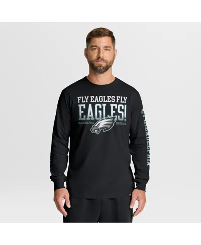 Fanatics Men's Black Philadelphia Eagles Hometown Sweep Legacy Long Sleeve T-shirt