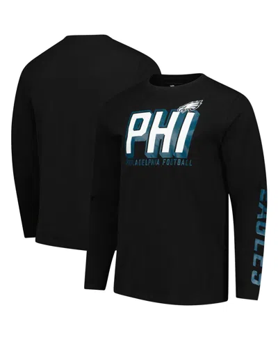 Fanatics Men's Black Philadelphia Eagles Long Sleeve T-shirt