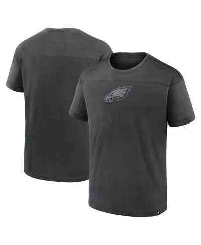 Fanatics Men's Black Philadelphia Eagles Mini Tonal T-shirt In Gray