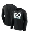 Fanatics Men's Black Philadelphia Eagles Super Bowl Lix Champions Big Tall Go Birds Long Sleeve T-shirt In Black