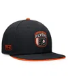 Fanatics Men's Black Philadelphia Flyers 2024 Nhl Draft Snapback Hat In Black,orange
