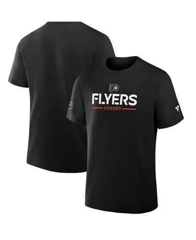 Fanatics Men's Black Philadelphia Flyers Authentic Pro Primary T-shirt In Multi