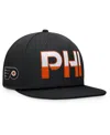 Fanatics Men's Black Philadelphia Flyers Authentic Pro Rink Snapback Hat In Black