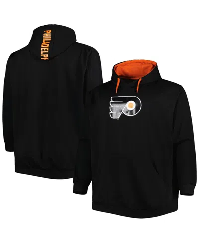 Fanatics Men's Black Philadelphia Flyers Big And Tall Fleece Pullover Hoodie