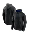 Fanatics Men's Black Philadelphia Union Halftime Pullover Hoodie In Black,navy