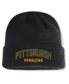 Fanatics Men's Black Pittsburgh Penguins Andee Cuffed Beanie In Black