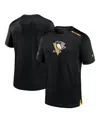Fanatics Men's Black Pittsburgh Penguins Authentic Pro Performance T-shirt In Black