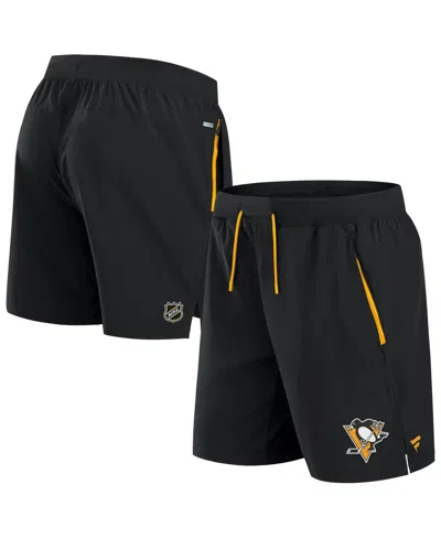 Fanatics Men's Black Pittsburgh Penguins Authentic Pro Rink Performance Shorts