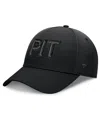 Fanatics Men's Black Pittsburgh Penguins Authentic Pro Road Team Code Flex Hat In Black