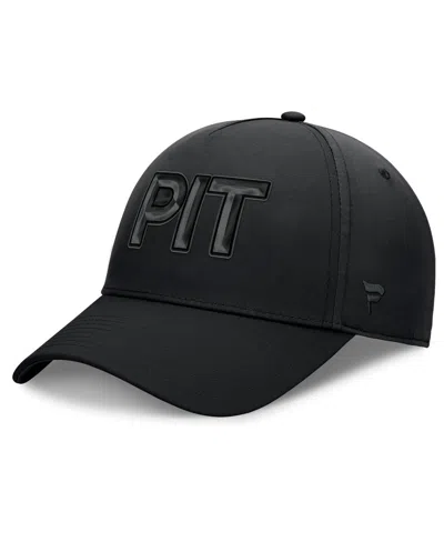 Fanatics Men's Black Pittsburgh Penguins Authentic Pro Road Team Code Flex Hat