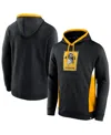 Fanatics Men's Black Pittsburgh Pirates True Classics Fanarama Pullover Hoodie In Black