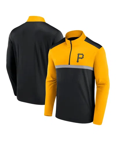 Fanatics Men's Black Pittsburgh Pirates Unstoppable Quarter-zip Top