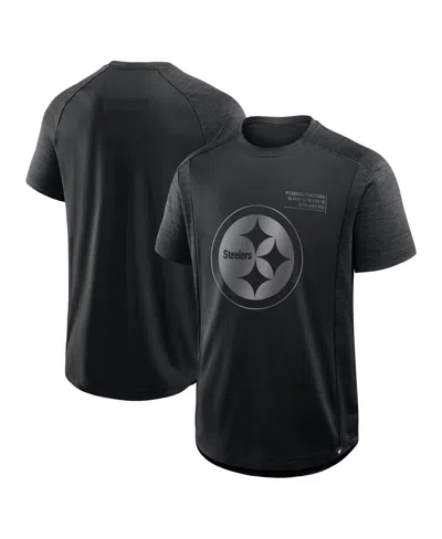 Fanatics Men's Black Pittsburgh Steelers Deceptive Juke T-shirt
