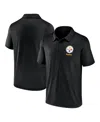 Fanatics Men's Black Pittsburgh Steelers Making Waves Polo In Black