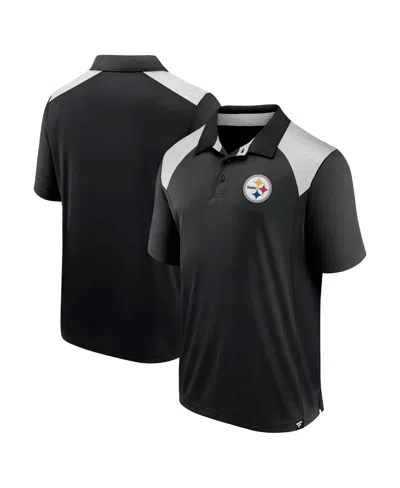 Fanatics Men's Black Pittsburgh Steelers Primary Polo