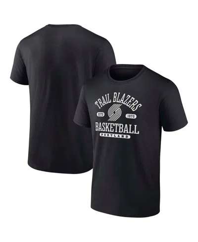 Fanatics Men's Black Portland Trail Blazers Calling Plays T-shirt