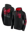 Fanatics Men's Black Portland Trail Blazers Game Time Crossover Pullover Hoodie In Black