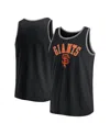 Fanatics Men's Black San Francisco Giants Bet Tank Top In Black,heather Gray