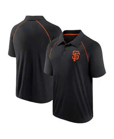 Fanatics Men's Black San Francisco Giants Strong Alone Raglan Polo