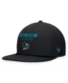 Fanatics Men's Black San Jose Sharks Authentic Pro Prime Snapback Hat In Black