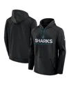 Fanatics Men's Black San Jose Sharks Authentic Pro Rink Hoodie In Black