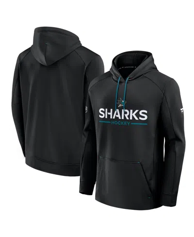 Fanatics Men's Black San Jose Sharks Authentic Pro Rink Hoodie