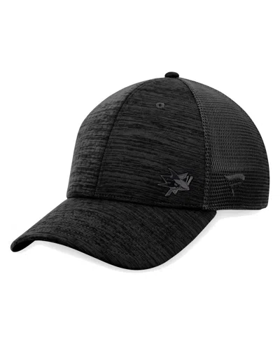 Fanatics Men's Black San Jose Sharks Authentic Pro Road Flex Hat