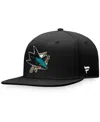 Fanatics Men's Black San Jose Sharks Core Primary Logo Snapback Adjustable Hat In Black