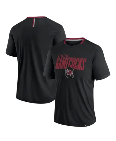 Fanatics Men's Black South Carolina Gamecocks Defender Fade Slant T-shirt