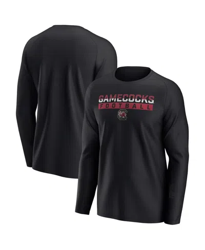Fanatics Men's Black South Carolina Gamecocks Weekend Favorite Raglan Long Sleeve T-shirt