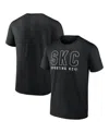 Fanatics Men's Black Sporting Kansas City Fundamentals Stealth T-shirt In Black