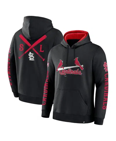 Fanatics Men's Black St. Louis Cardinals Big City Legacy Fleece Pullover Hoodie