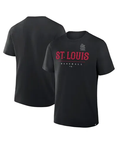 Fanatics Men's Black St. Louis Cardinals Color Pop Legacy Clubhouse T-shirt