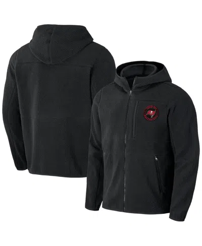 Fanatics Men's Black Tampa Bay Buccaneers Sherpa Full-zip Hoodie