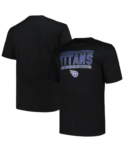 Fanatics Men's Black Tennessee Titans Big Tall Pop T-shirt