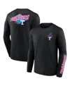 Fanatics Branded Men's Black Michigan Wolverines Spring Break Long Sleeve T-shirt In Black