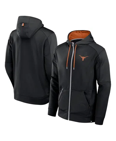 Fanatics Men's Black Wisconsin Badgers Defender Full-zip Hoodie