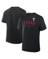 Fanatics Men's Black Texas Rangers Color Pop Legacy Clubhouse T-shirt In Black