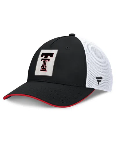 Fanatics Men's Black Texas Tech Red Raiders 5-panel Matter Flex Hat In Multi