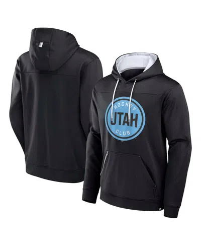Fanatics Men's Black Utah Hockey Club Defender Pullover Hoodie
