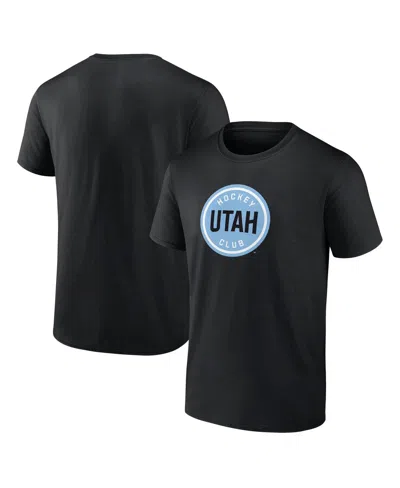 Fanatics Men's Black Utah Hockey Club Draft Logo T-shirt