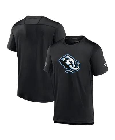 Fanatics Men's Black Utah Mammoth Authentic Pro Rink T-shirt
