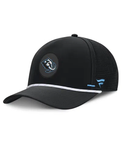 Fanatics Men's Black Utah Mammoth Authentic Pro Rink Vented A-frame Adjustable Hat