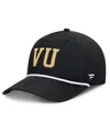 Fanatics Men's Black Vanderbilt Commodores Foul Ball Rope Adjustable Hat In Black