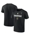 Fanatics Men's Black Vegas Golden Knights 2025 Pacific Division Champions T-shirt