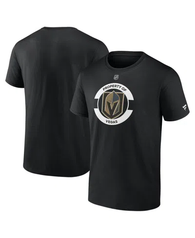 Fanatics Men's Black Vegas Golden Knights Authentic Pro Core Secondary T-shirt