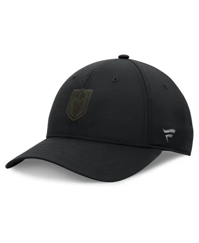 Fanatics Men's Black Vegas Golden Knights Authentic Pro Road Logo Adjustable Hat
