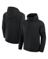 Fanatics Men's Black Vegas Golden Knights Elements Tonal Primary Tri-blend Full-zip Hoodie In Black