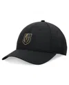 Fanatics Men's Black Vegas Golden Knights Front Office Ripstop Adjustable Hat In Black