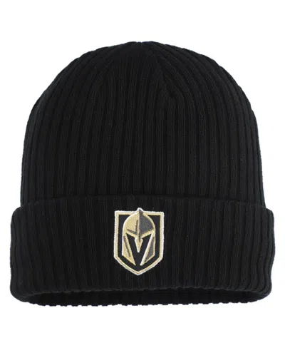 Fanatics Men's Black Vegas Golden Knights Logo Cuffed Knit Hat